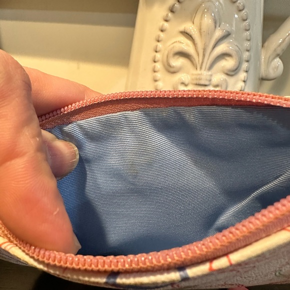 Coach Multicolor Signature C Wristlet Wallet Pink Trim - Picture 10 of 11